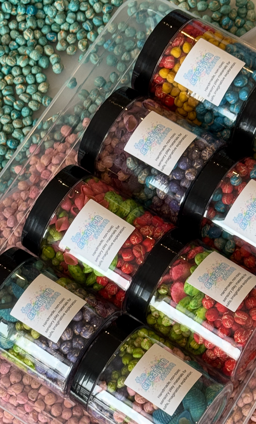 Large Sensory Jar with Small Tray